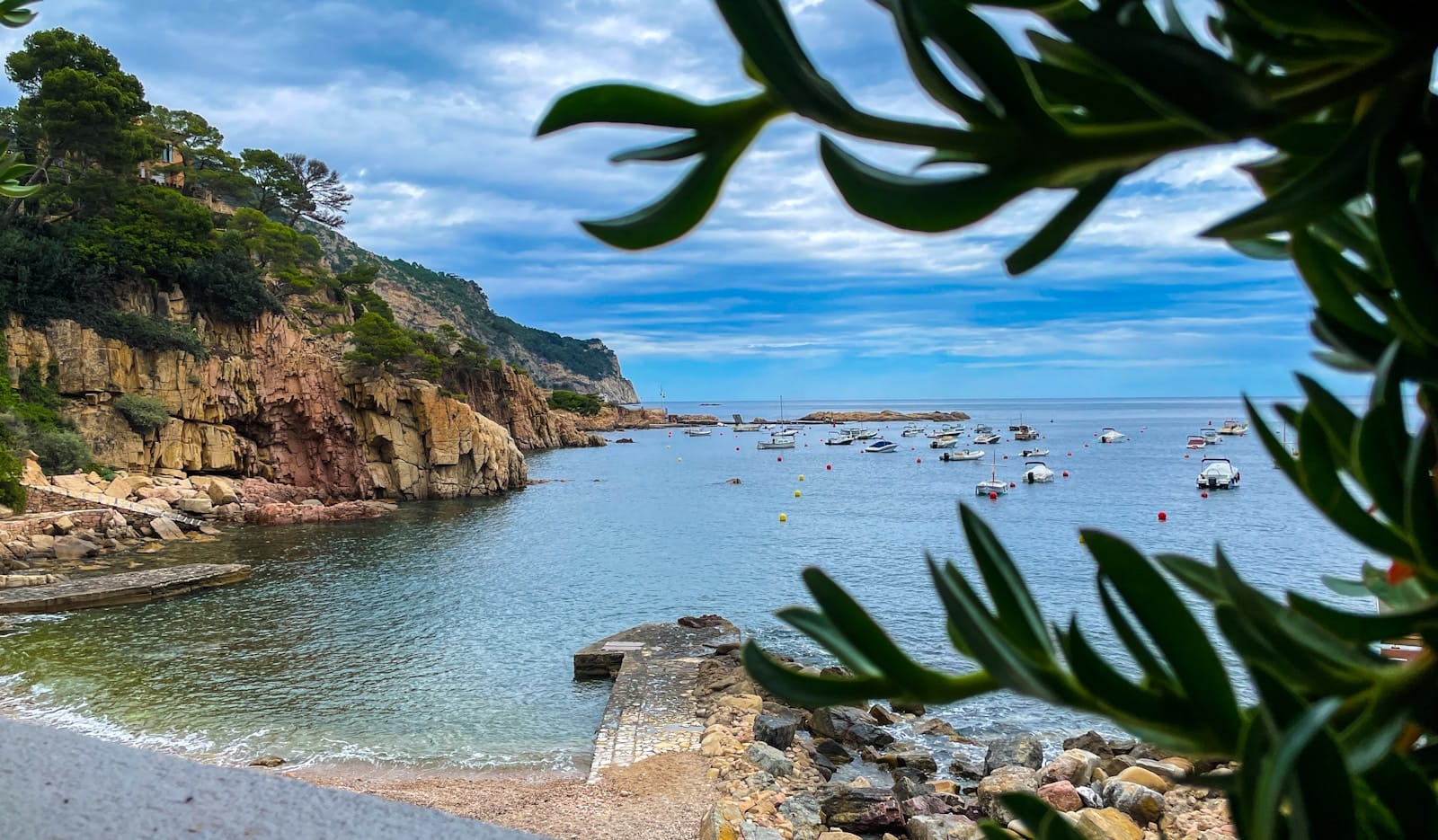 A Mediterranean harbour on the Bay of Roses, the Costa Brava finish of the Trans Pyrenees gravel route