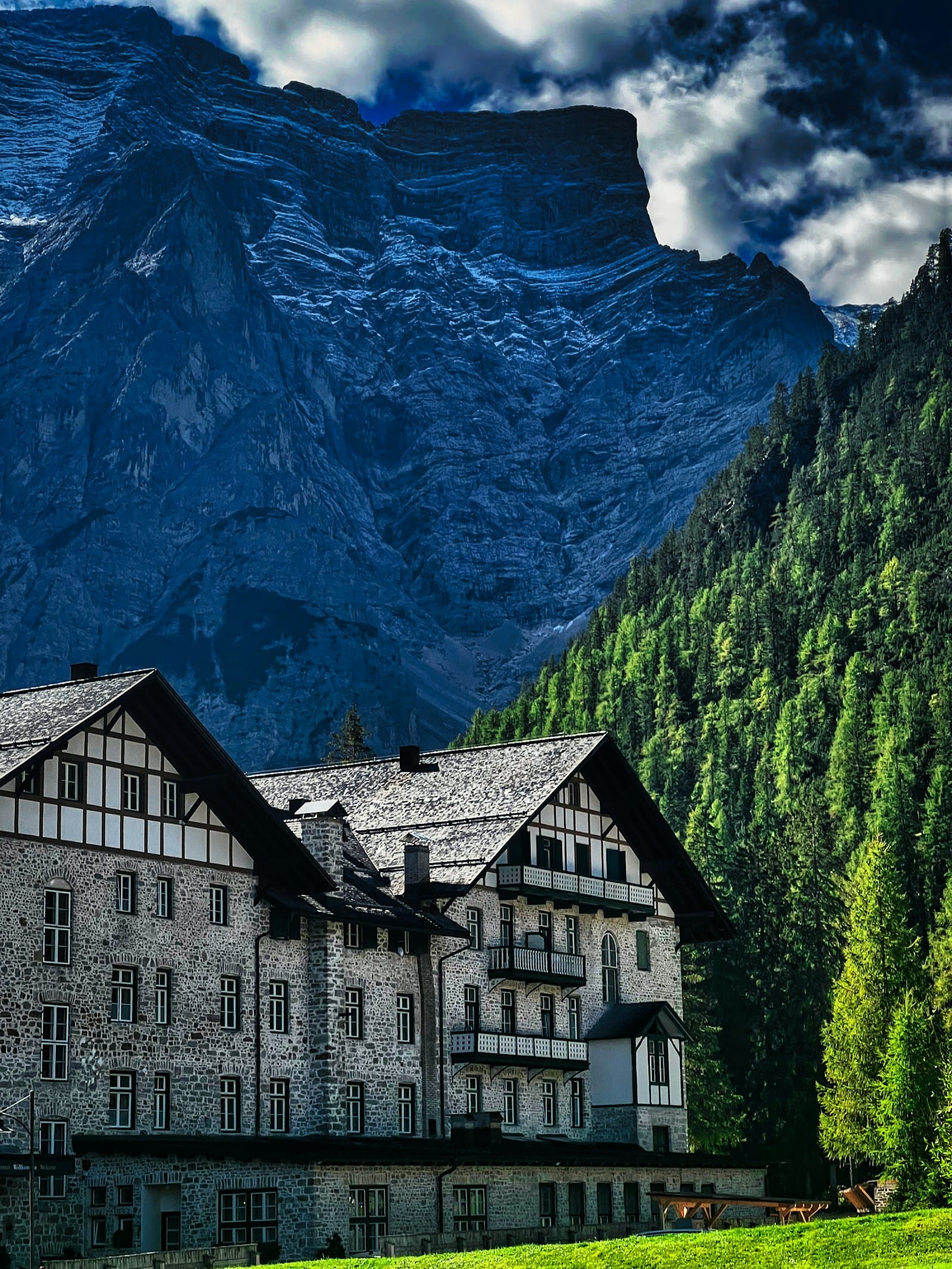 A South Tyrolean mountain valley hotel on a supported, hotel-to-hotel gravel cycling holiday in the Alps